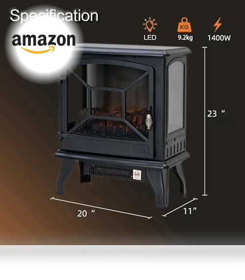 Electric Fireplace Heater Portable Stove — Tabletop Fireplaces, Panana
