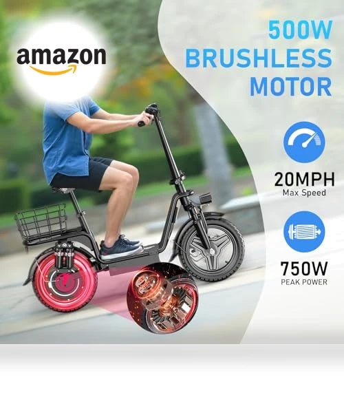 Electric Scooter for Adults with Seat — Electric Vehicles, INSDRGN