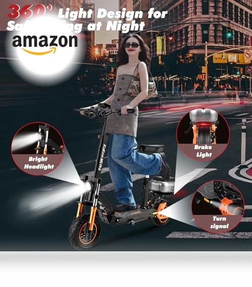 Electric Scooter with Seat — Electric Vehicles, MASXODRK