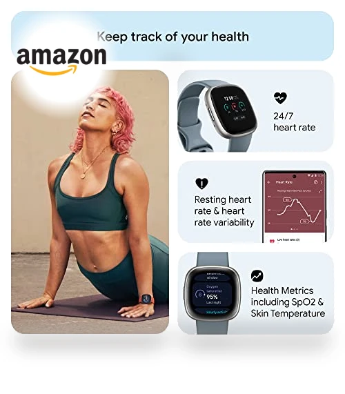 Fitness Smartwatch with Daily Readiness, GPS, 24/7 Heart Rate — Smartwatches, Fitbit