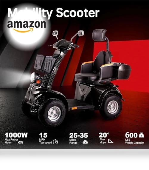 Heavy Duty 4-Wheel Electric Mobility Scooter — Mobility Scooters, Xmatch