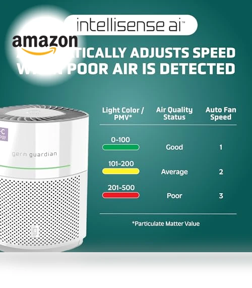 HEPA Air Purifier for Large Rooms — Activated Carbon Air Purifiers, Guardian Technologies