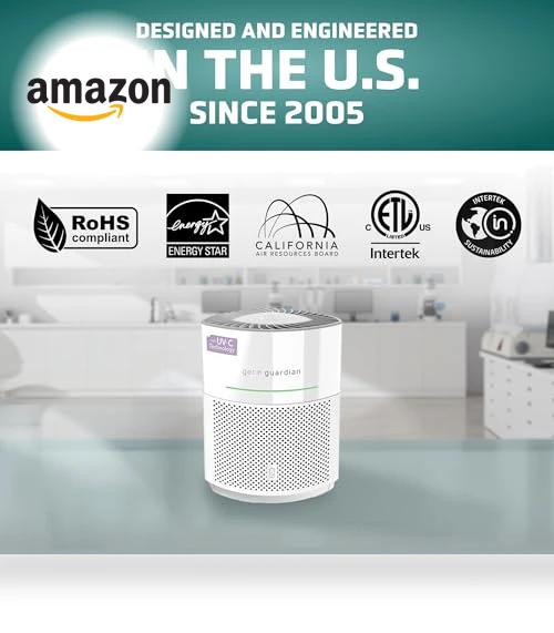 HEPA Air Purifier for Large Rooms — Activated Carbon Air Purifiers, Guardian Technologies
