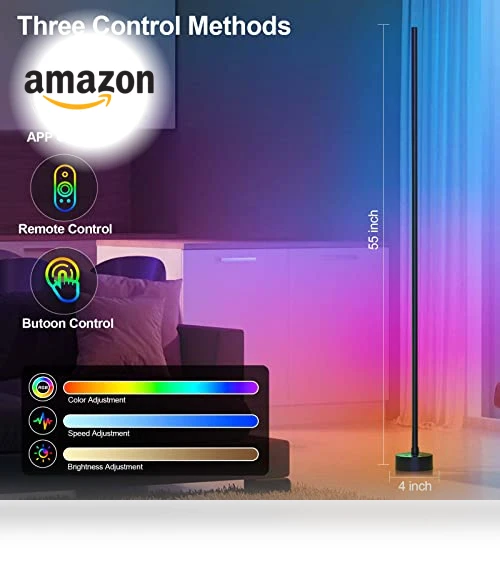 LED Corner Floor Lamp — Wall Lighting, Miortior