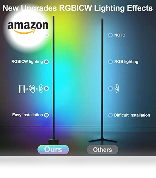 LED Corner Floor Lamp — Wall Lighting, Miortior