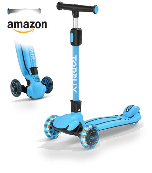 Light Up 3 Wheel Kick Scooter for Kids — Push Scooters, TONBUX