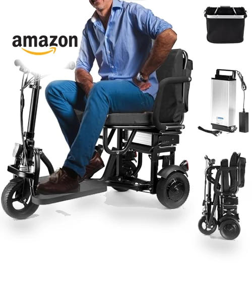 Lightweight Folding Scooter — Mobility Scooters, mujo-24V