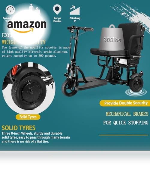 Lightweight Folding Scooter — Mobility Scooters, mujo-24V