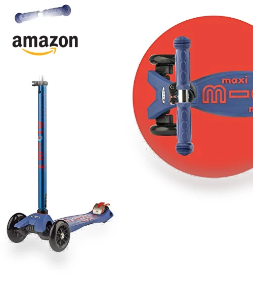 Maxi Deluxe 3-Wheeled Lean-to-Steer Scooter — Push Scooters, Micro