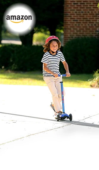 Maxi Deluxe 3-Wheeled Lean-to-Steer Scooter — Push Scooters, Micro