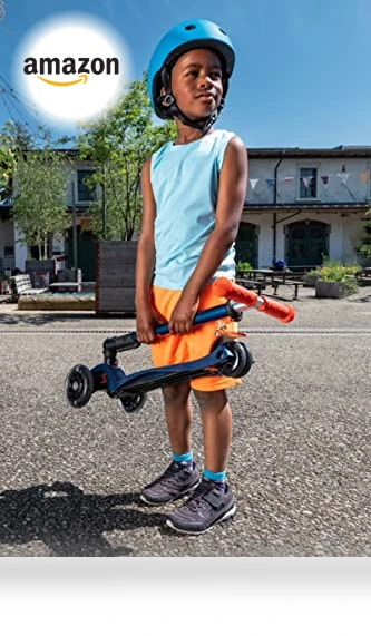 Maxi Deluxe Foldable LED Scooter — Push Scooters, Micro