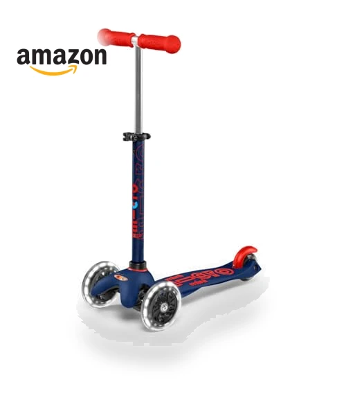 Mini Deluxe LED Three-Wheeled Scooter — Balance Bikes, Micro
