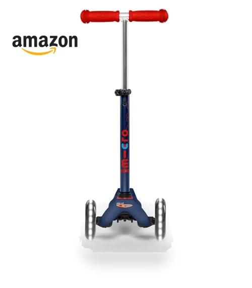 Mini Deluxe LED Three-Wheeled Scooter — Balance Bikes, Micro