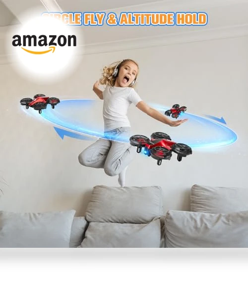 Mini Drone with 3D Flip and Auto Hovering — Interactive Figures & Robots, Drrntr