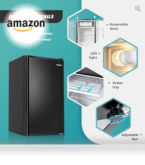 Mini Fridge with Freezer — Mini Fridges, EUHOMY