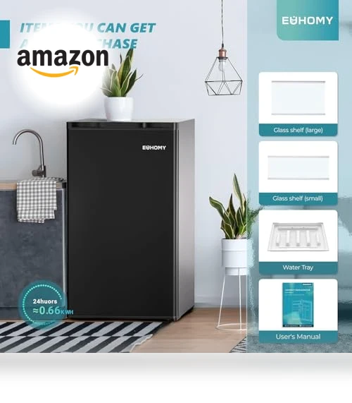 Mini Fridge with Freezer — Mini Fridges, EUHOMY