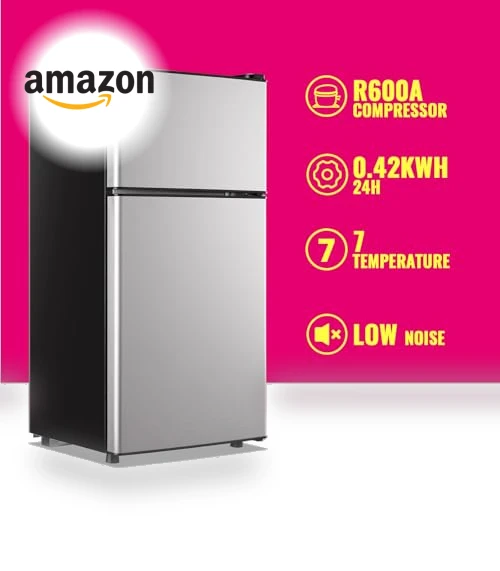 Mini Fridge with Top Freezer — Mini Fridges, DEMULLER