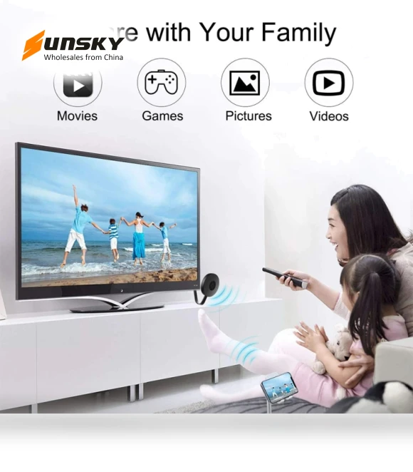Wireless WiFi Display HDMI Dongle Receiver — Streaming Devices, MiraScreen