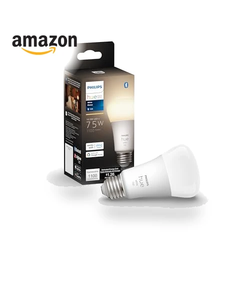 Smart 75W A19 LED Bulb — LED, Philips Hue