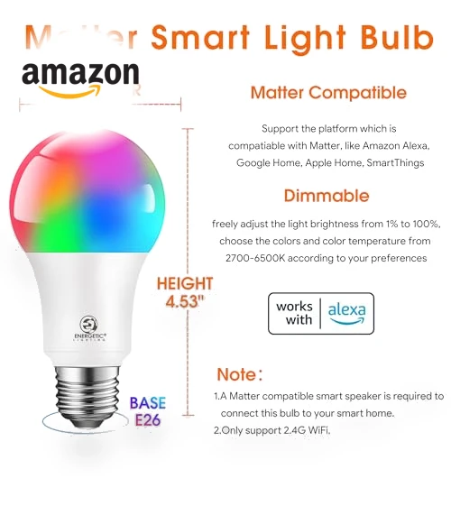 Smart A19 LED Light Bulb — Lighting Solutions, E ENERGETIC LIGHTING