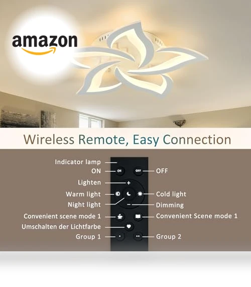 Smart Ceiling Light Fixture — LED, SKY ANGLE
