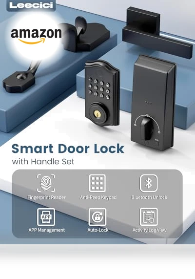Smart Front Door Lock Set — Deadbolts, Leecici