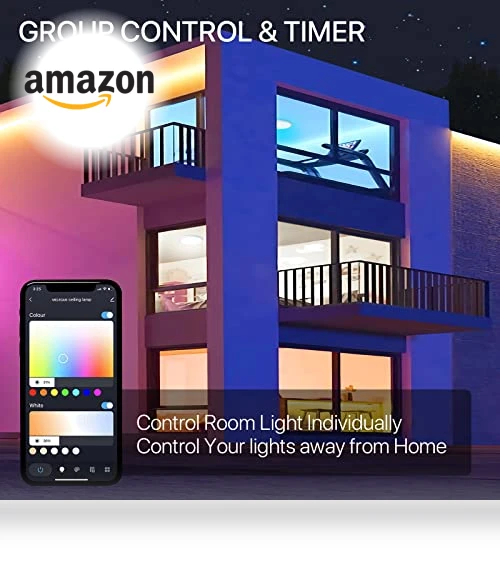 Smart LED Ceiling Light Flush Mount — LED, MELEGAN