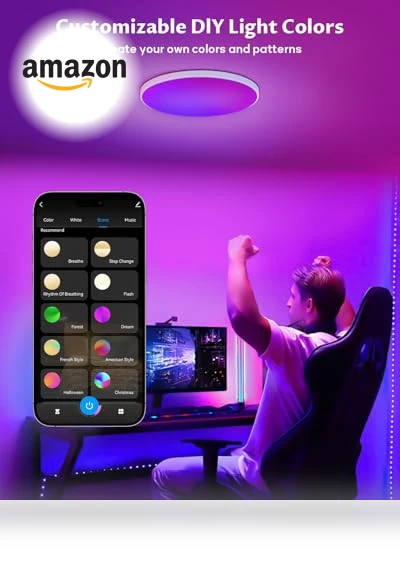 Smart LED Ceiling Light WiFi — LED, AFINSEA