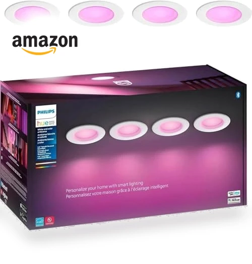 Smart LED Downlight - 4 Pack — LED, Philips Hue