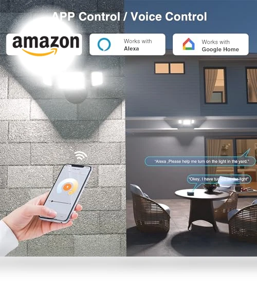 Smart LED Flood Lights Outdoor — Outdoor Security & Flood Lighting, Onforu