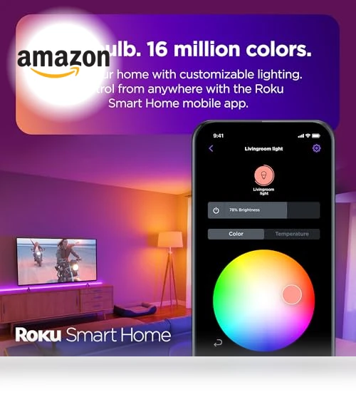 Smart Light Bulbs (Color) — LED, Roku