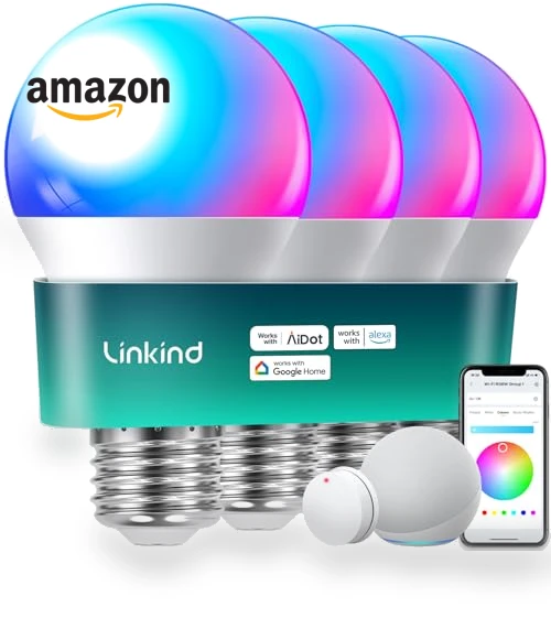 Smart Light Bulbs with Remote Control — LED, Linkind