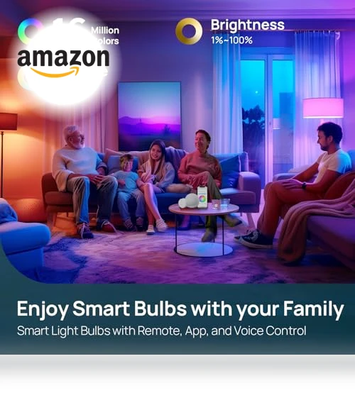 Smart Light Bulbs with Remote Control — LED, Linkind