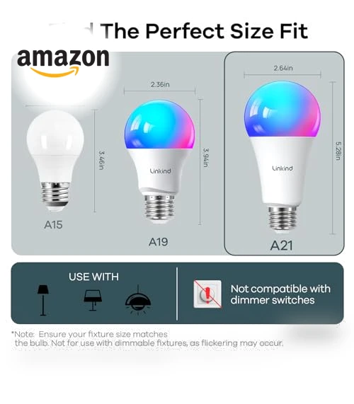 Smart Light Bulbs — LED, Linkind