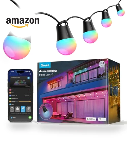 Smart Outdoor String Lights — Outdoor String Lights, Govee