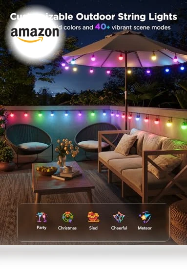 Smart Outdoor String Lights — Outdoor String Lights, Govee