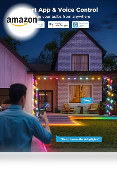 Smart Outdoor String Lights — Outdoor String Lights, Govee
