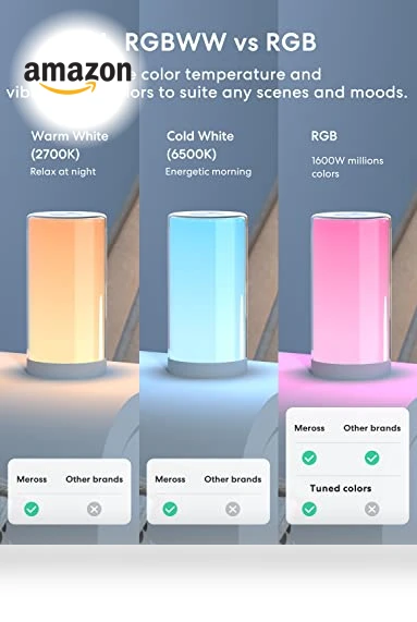 Smart WiFi Table Lamp — LED, meross