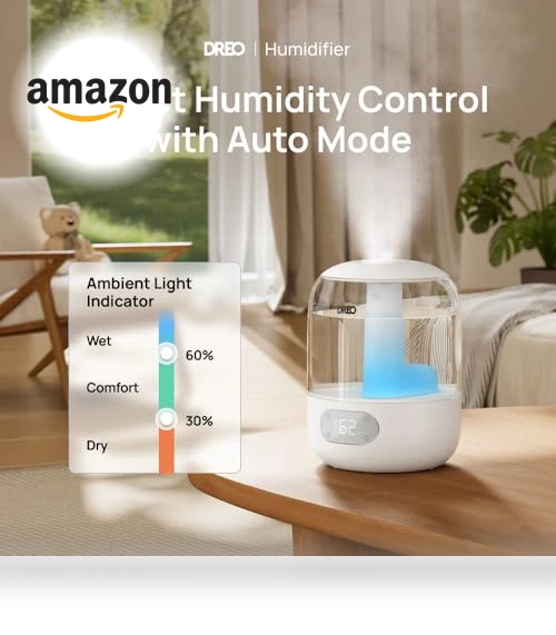 Top Fill Humidifier for Bedroom — Air Moisturizers, Dreo
