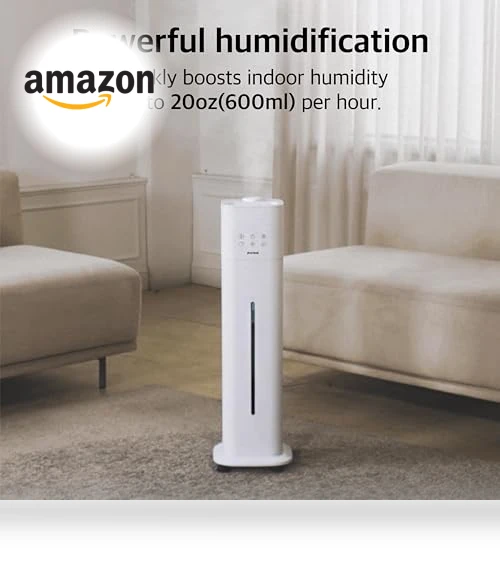 Tower Humidifier with Mood Light — Air Moisturizers, Pureal