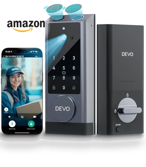 Video Smart Lock with Camera & Doorbell — Deadbolts, Devo