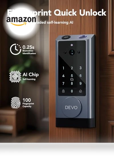 Video Smart Lock with Camera & Doorbell — Deadbolts, Devo