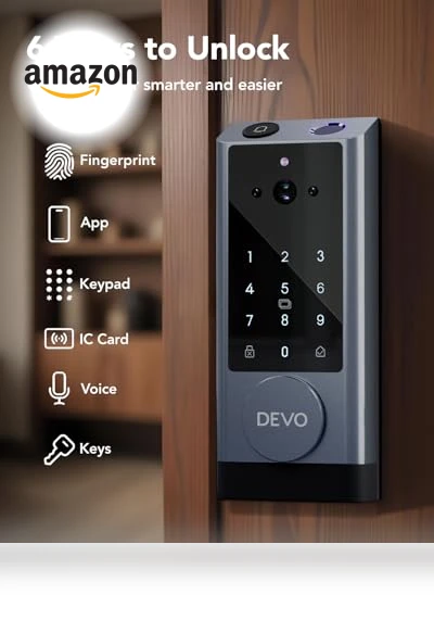 Video Smart Lock with Camera & Doorbell — Deadbolts, Devo