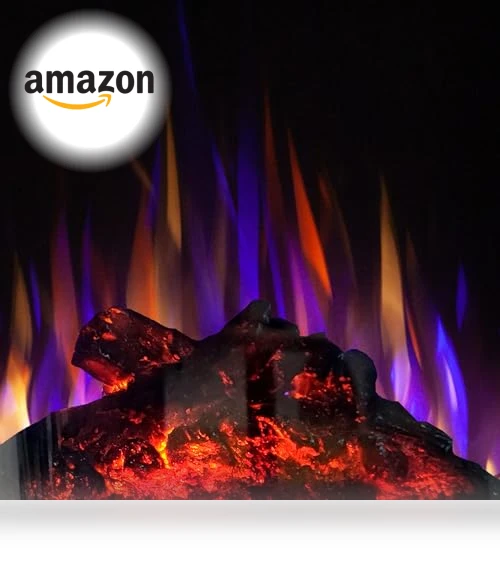 18" Panoramic Window Electric Wood Stove Fireplace with Flame Effect — Electric Heating Solutions, SheerAIRE