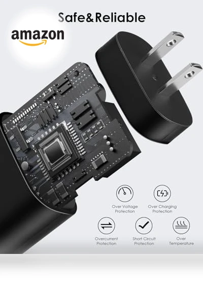 25W USB C Fast Charger with Cable — Wall Chargers, AISNI