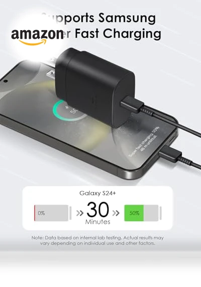 25W USB C Fast Charger with Cable — Wall Chargers, AISNI