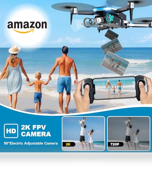 2K HD FPV Drone with Brushless Motor — Drones & UAV Technology, Scrubuz
