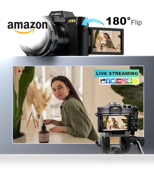 48MP Digital Camera with WiFi & App Control — Compact Digital Cameras, G-Anica