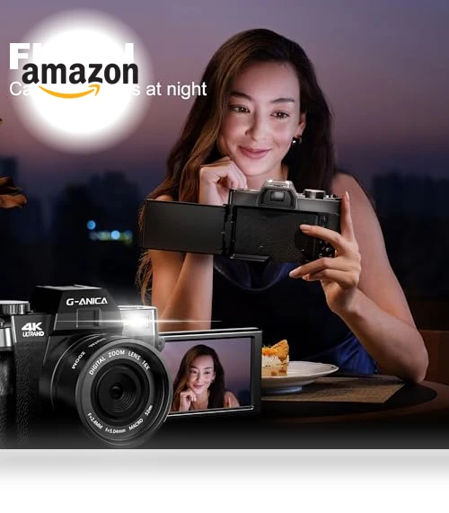 48MP Digital Camera with WiFi & App Control — Compact Digital Cameras, G-Anica