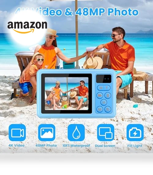 4K Digital Camera Waterproof — Compact Digital Cameras, MOREXIMI